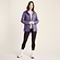 Dk Indigo/Lilac Blossom Wave Print