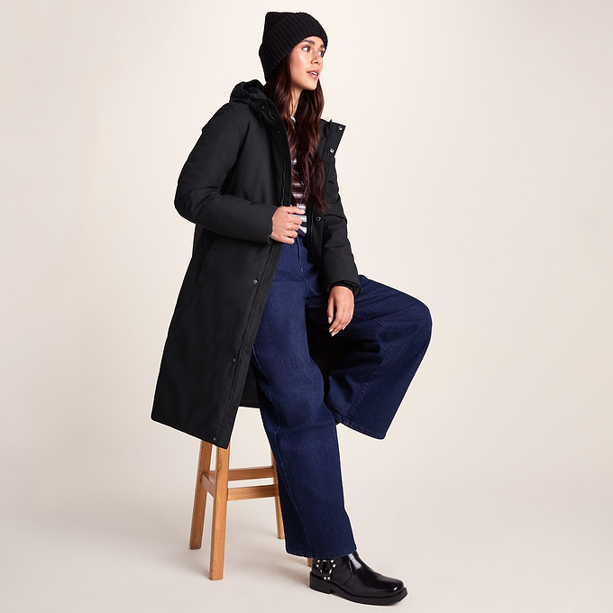 Dalton Womens Longline Waterproof Insulated Coat - Black