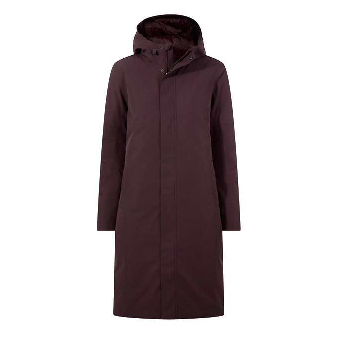 Dalton Womens Longline Waterproof Insulated Coat - Huckleberry