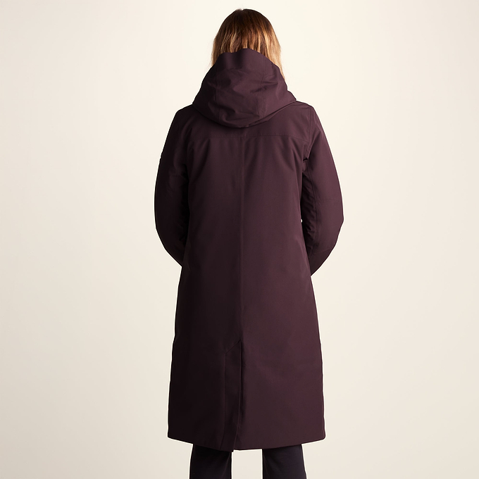 Dalton Womens Longline Waterproof Insulated Coat - Huckleberry