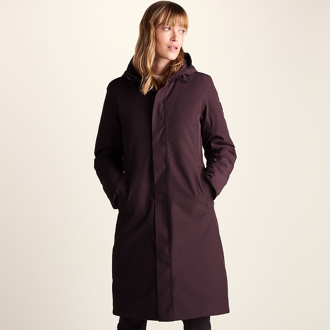 Dalton Womens Longline Waterproof Insulated Coat - Huckleberry