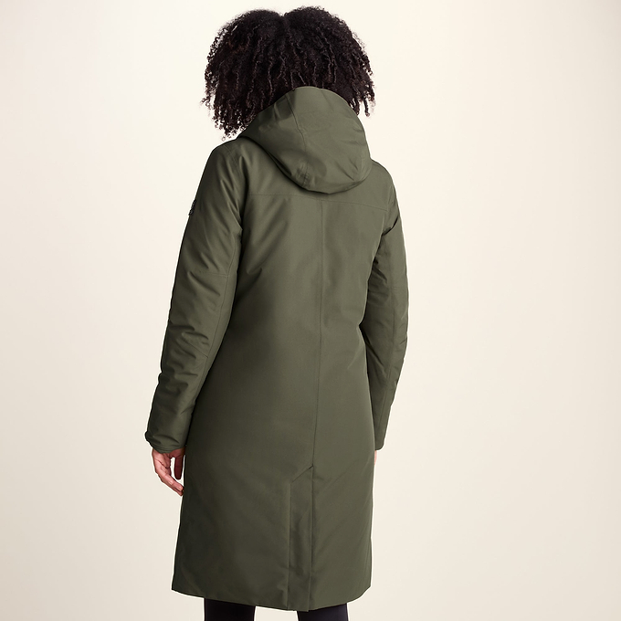 Dalton Womens Longline Waterproof Insulated Coat - Khaki
