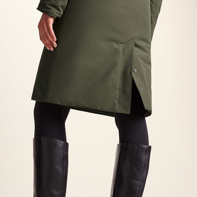 Dalton Womens Longline Waterproof Insulated Coat - Khaki