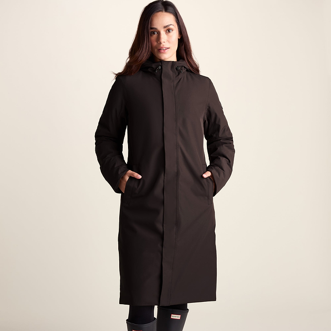Dalton Womens Longline Waterproof Insulated Coat - Chocolate Brown