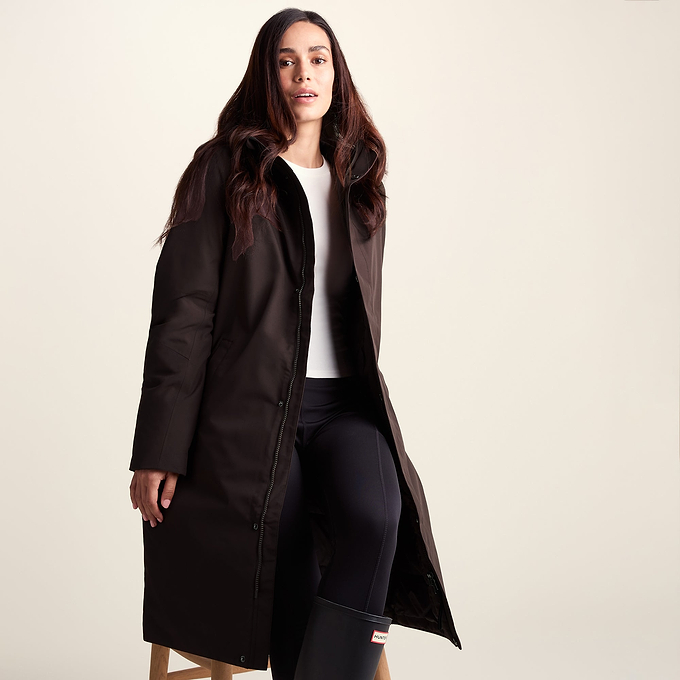 Dalton Womens Longline Waterproof Insulated Coat - Chocolate Brown
