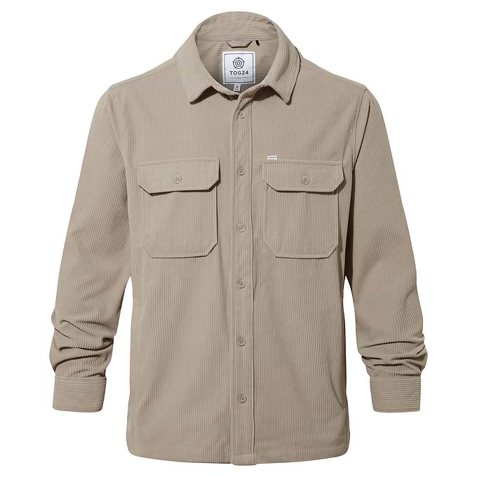 Dante Mens Shacket - Dark Taupe