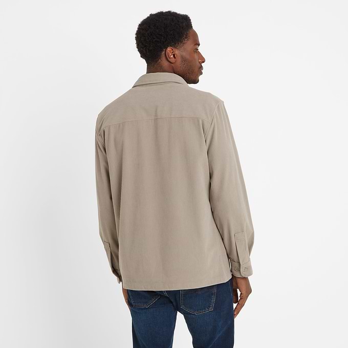 Dante Mens Shacket - Dark Taupe