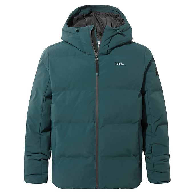 Davos Mens Shower Resistant Insulated Ski Jacket - Dark Turquoise
