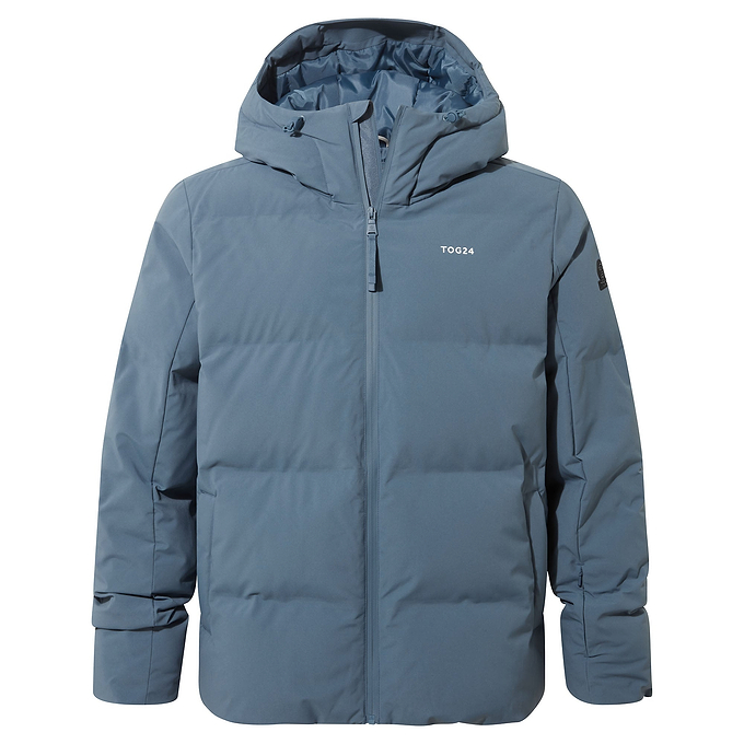 Davos Mens Shower Resistant Insulated Ski Jacket - Fjord Blue
