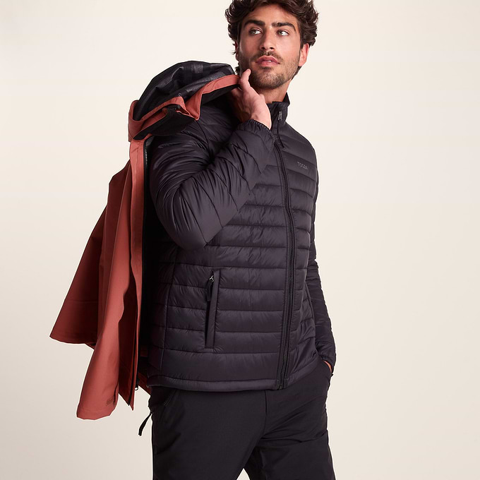 Denton Mens 3-in-1 Waterproof Jacket - Clay