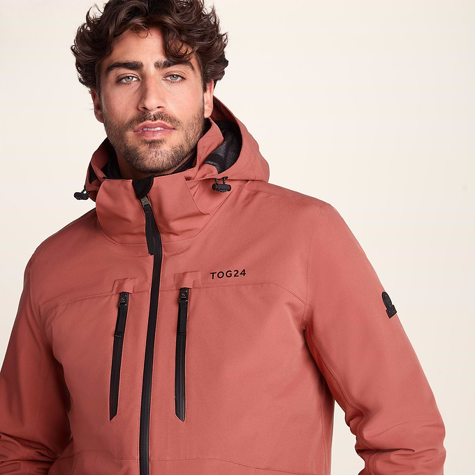 Denton Mens 3-in-1 Waterproof Jacket - Clay