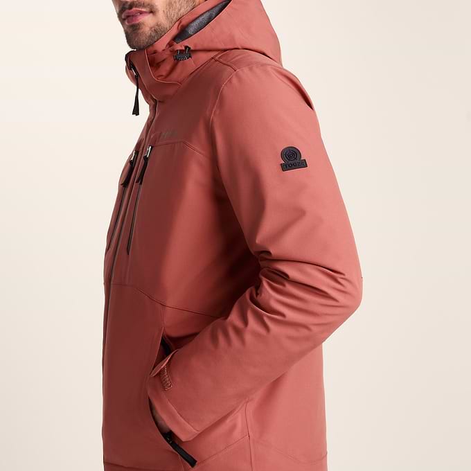 Denton Mens 3-in-1 Waterproof Jacket - Clay