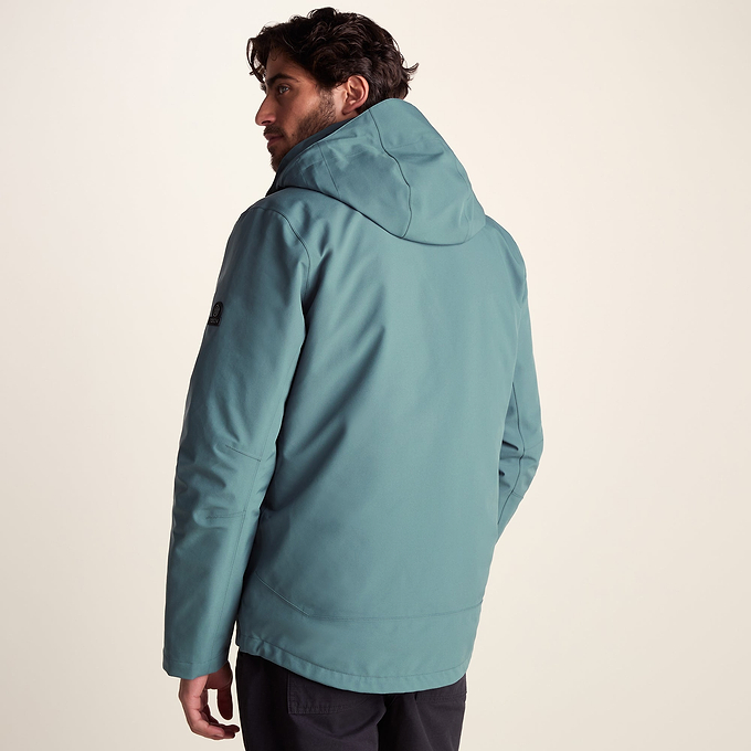 Denton Mens 3-in-1 Waterproof Jacket - Light Teal