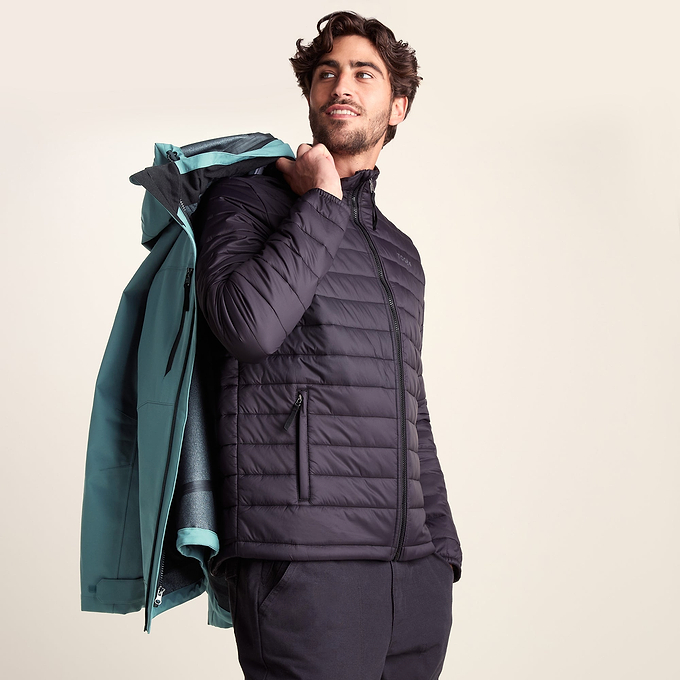 Denton Mens 3-in-1 Waterproof Jacket - Light Teal