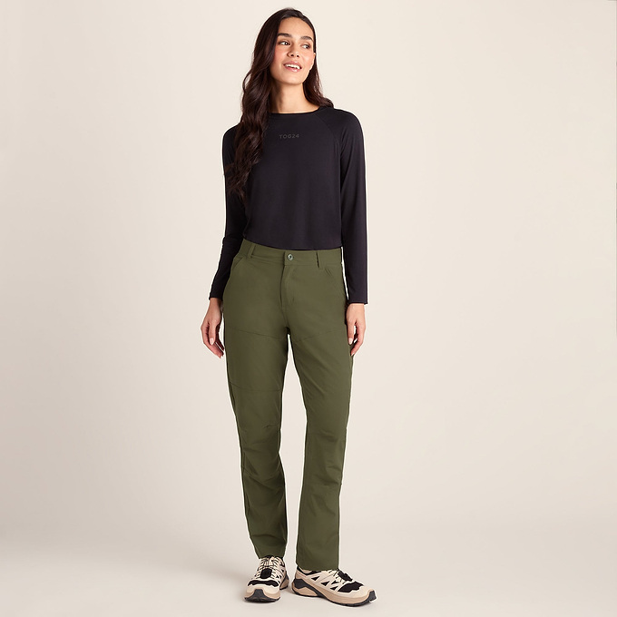 Denver Womens Walking Trousers Long - Khaki