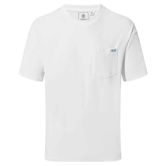 Denva Mens Oversized Premium Heavyweight 100% Cotton Jersey T-Shirt - Optic White