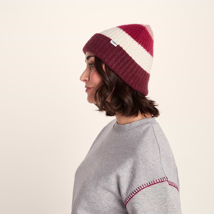 Desmon Knit Hat - Washed Burgundy