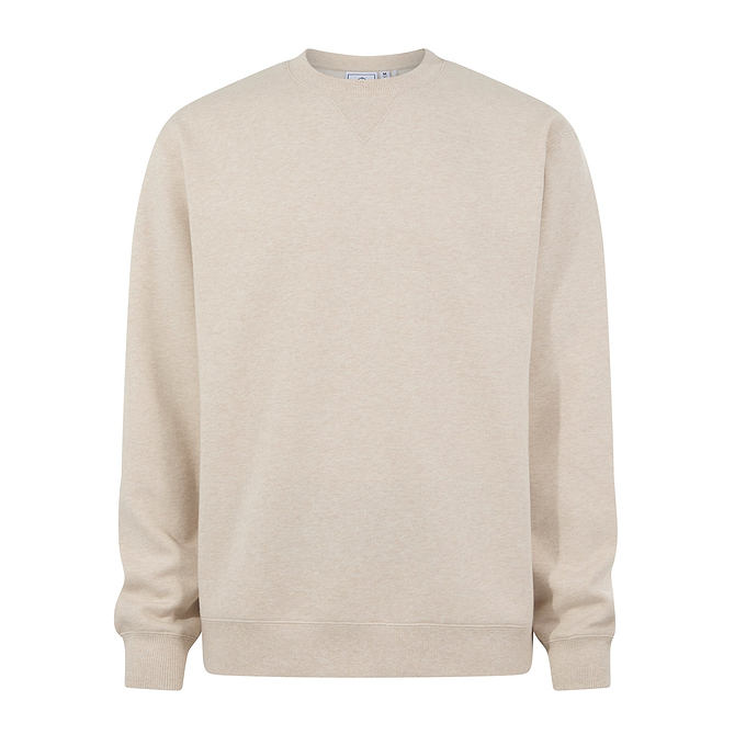 Dolan Mens Supersoft Crew Neck Sweatshirt - Buttercream Melange
