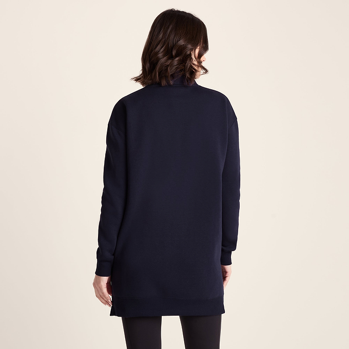 Drakeford Womens Supersoft Longline Sweat - Oxford Blue