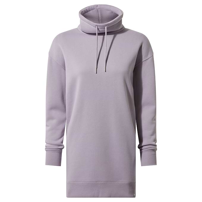 Drakeford Womens Supersoft Longline Sweat - Lavender Grey
