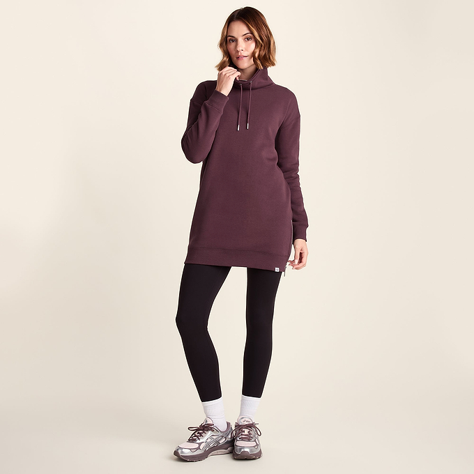 Drakeford Womens Supersoft Longline Sweat - Huckleberry
