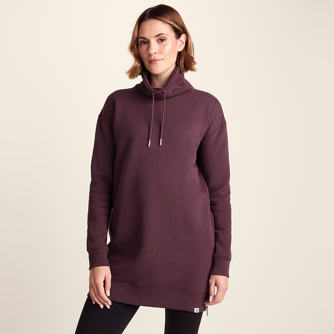 Drakeford Womens Supersoft Longline Sweat - Huckleberry