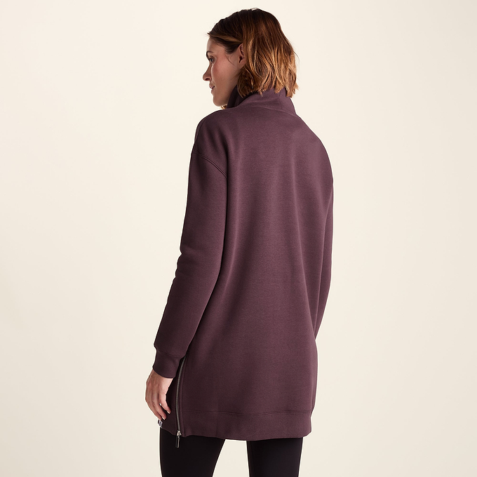 Drakeford Womens Supersoft Longline Sweat - Huckleberry