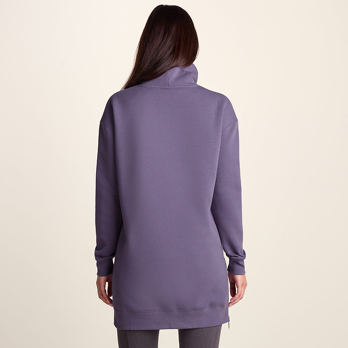 Drakeford Womens Supersoft Longline Sweat - Smokey Purple
