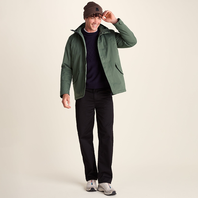 Dunnigan Mens Lightweight Padded Waterproof Parka - Forage Green