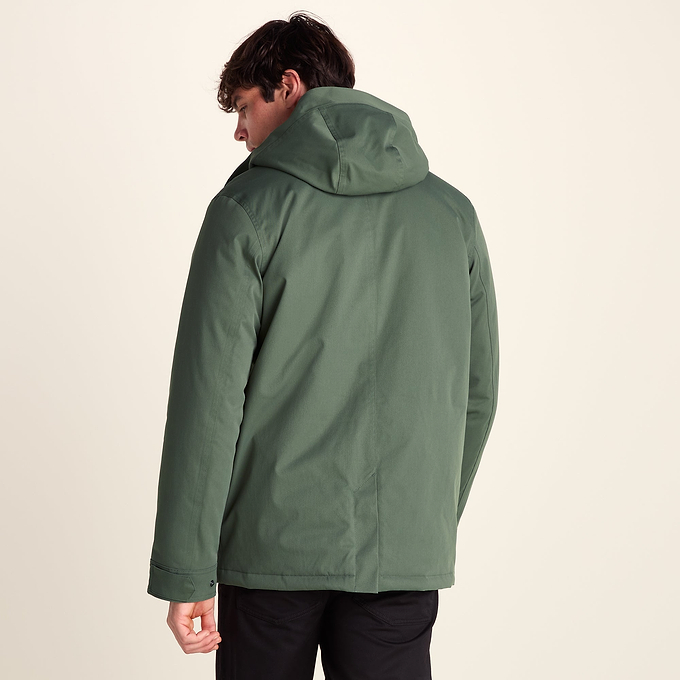 Dunnigan Mens Lightweight Padded Waterproof Parka - Forage Green