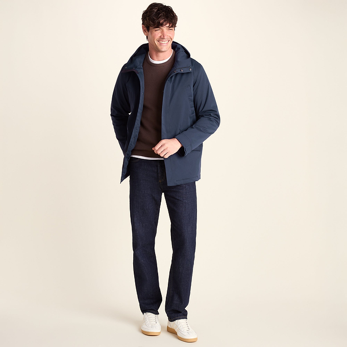 Dunnigan Mens Lightweight Padded Waterproof Parka - Deepest Blue