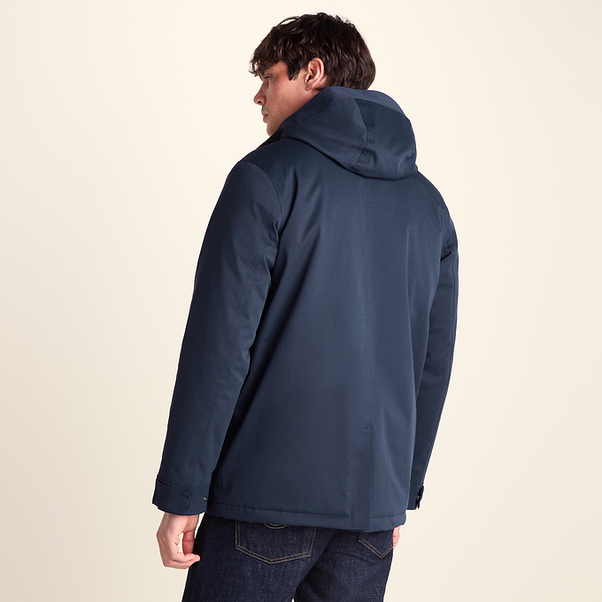 Dunnigan Mens Lightweight Padded Waterproof Parka - Deepest Blue