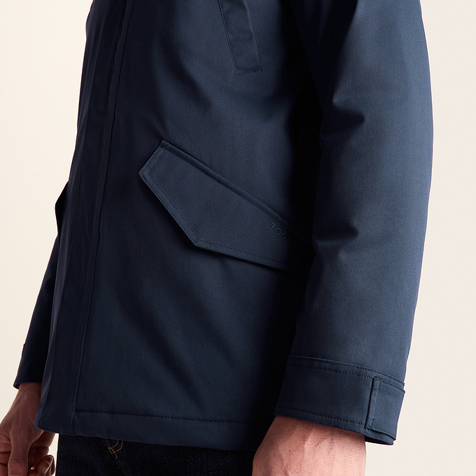 Dunnigan Mens Lightweight Padded Waterproof Parka - Deepest Blue