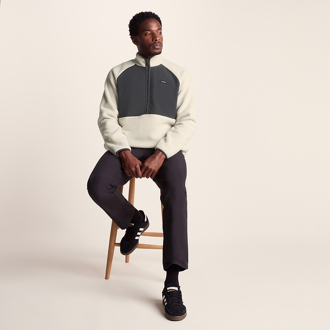 Eldon Mens Sherpa Fleece - Warm Cloud