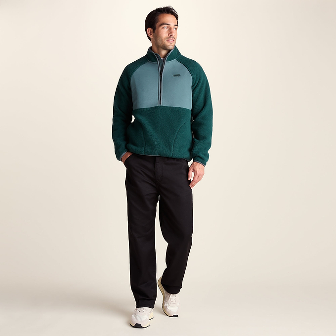 Eldon Mens Sherpa Fleece - Midnight Green