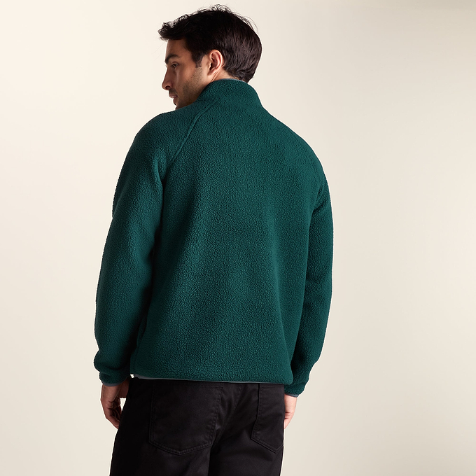 Eldon Mens Sherpa Fleece - Midnight Green