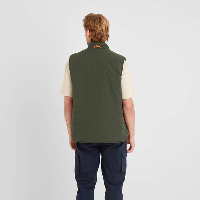 Elliot Mens Insulated Gilet - Dark Olive Green