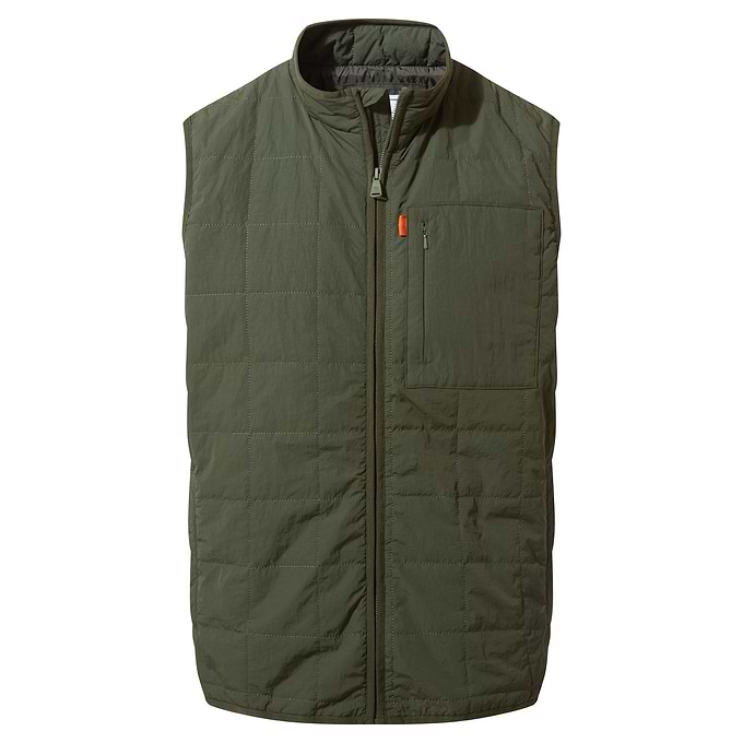 Elliot Mens Insulated Gilet - Dark Olive Green
