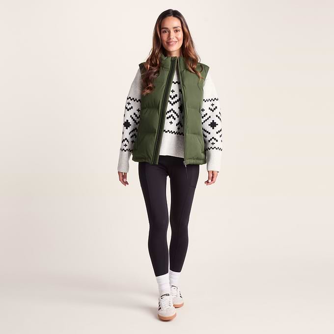 Elyna Womens Shower Resistant Insulated Gilet - Dark Green