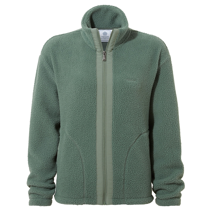 Emilie Womens Relaxed Fit Sherpa Fleece - Light Forest