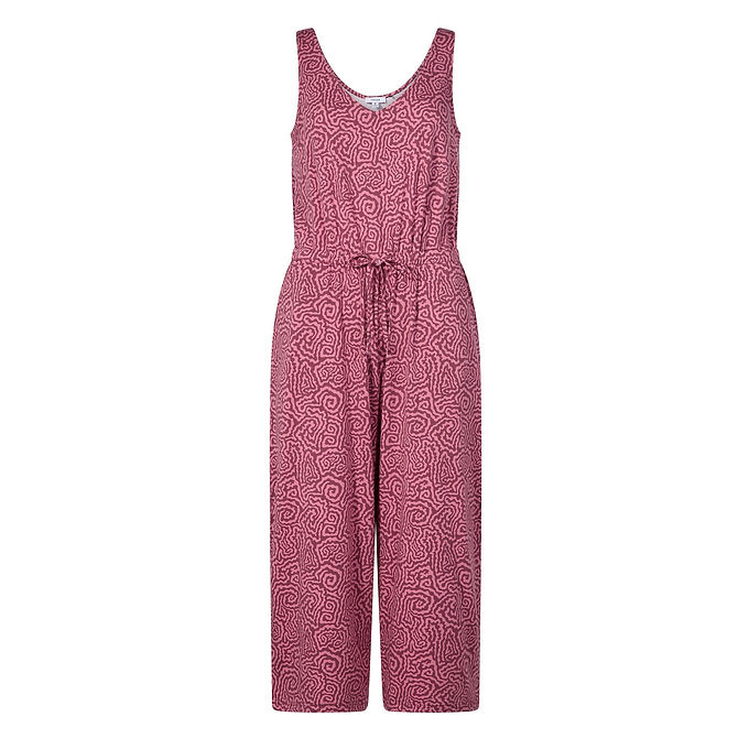 Emmie Womens Supersoft Jumpsuit - Black Raspberry Wiggle Print