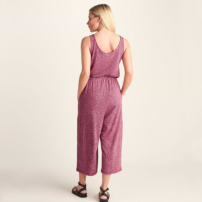 Emmie Womens Supersoft Jumpsuit - Black Raspberry Wiggle Print – TOG24