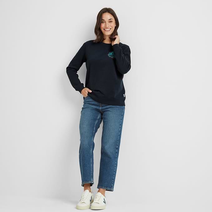 Esk Womens Supersoft Sweatshirt - Dark Indigo
