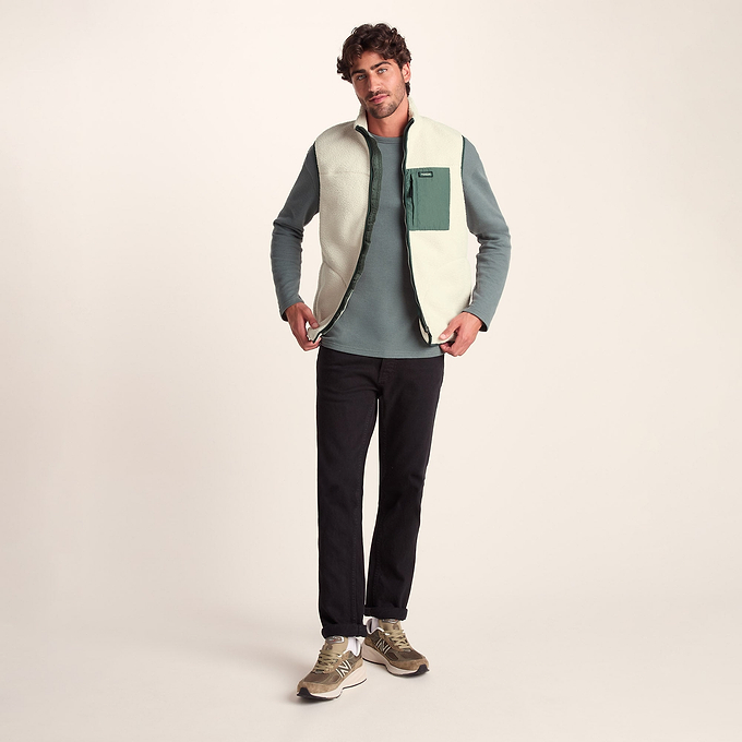 Evan Mens Sherpa Gilet - Warm Cloud