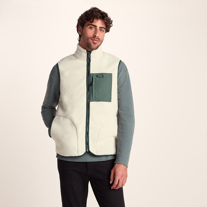 Evan Mens Sherpa Gilet - Warm Cloud