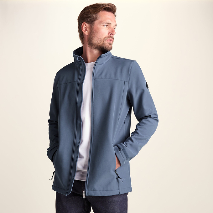 Feizor Mens Shower Resistant Softshell Jacket - Smokey Blue