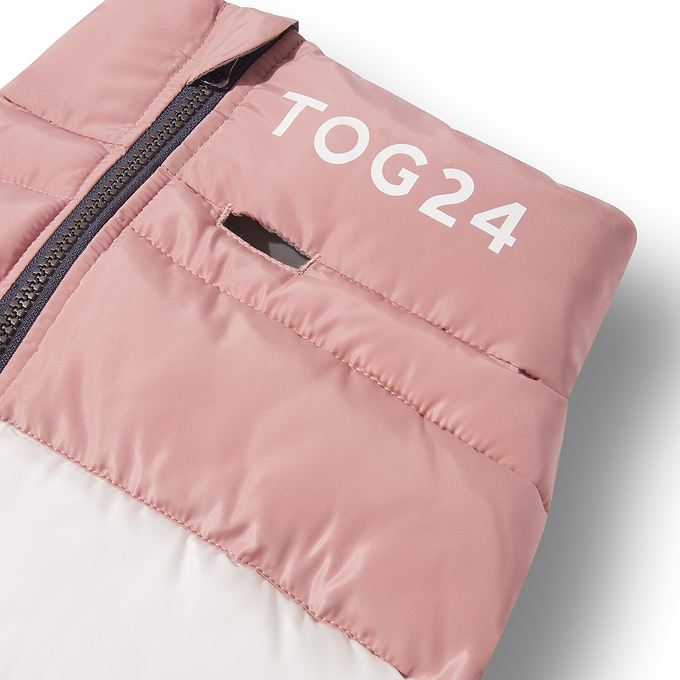 Fetch Padded Dog Coat - Faded Pink/Ice Grey/Washed Blue
