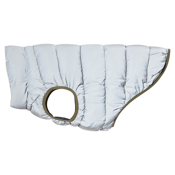 Fetch Padded Dog Coat - Faded Khaki/Dark Indigo/Optic White