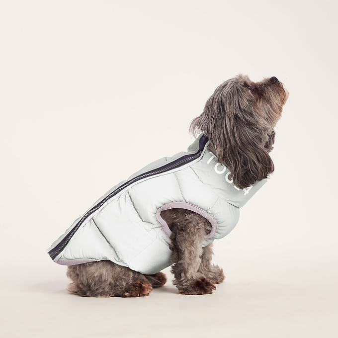 Fetch Padded Dog Coat XS - Oxford Blue/Light Mist/Lavender Grey