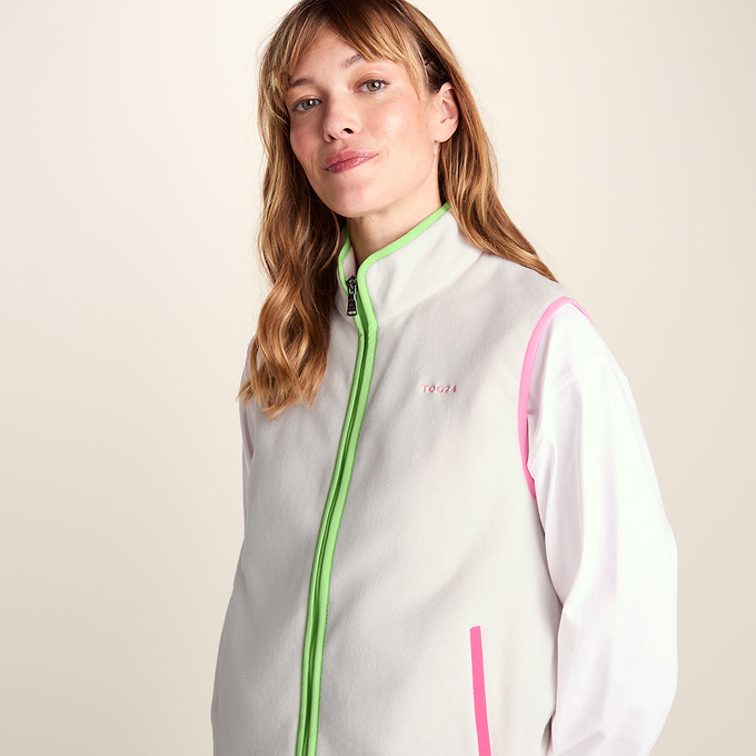 Fletcher Womens Midweight Microfleece Gilet - Vanilla